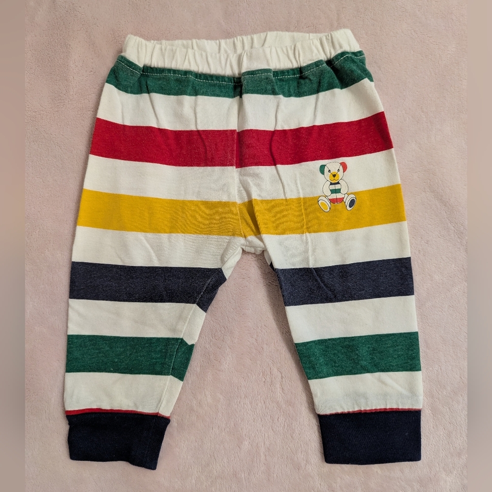 HBC Stripes Joggers Pants 0-6 Months Like New